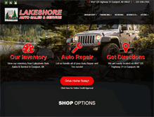 Tablet Screenshot of lakeshoreauto31.com